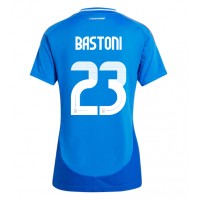 Fotbalové Dres Itálie Alessandro Bastoni #23 Dámské Domácí ME 2024 Krátký Rukáv